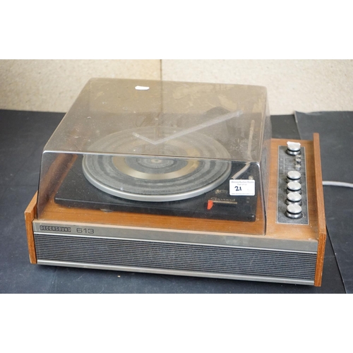 21 - Three Garrard turntables / record decks, to include SL 75 B in original packaging, Deccasound 613 Ga... 