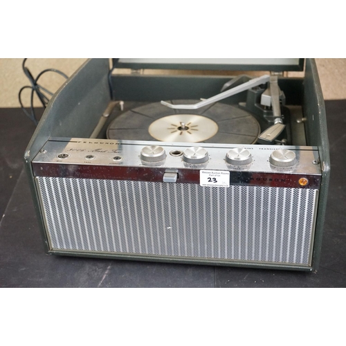 23 - Three vintage record players, to include Ferguson 3006 Garrard turntable Model 50, Hacker Centurion ... 