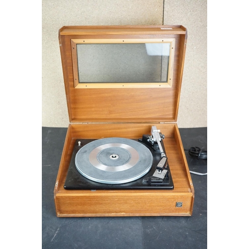 23 - Three vintage record players, to include Ferguson 3006 Garrard turntable Model 50, Hacker Centurion ... 