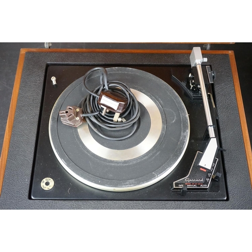 23 - Three vintage record players, to include Ferguson 3006 Garrard turntable Model 50, Hacker Centurion ... 