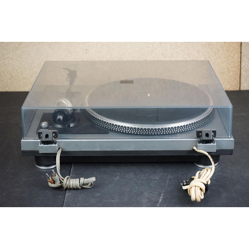 25 - Three Garrard turntables / record decks, to include D 200 Semi-Automatic Direct Drive, DD 455 Fully ... 