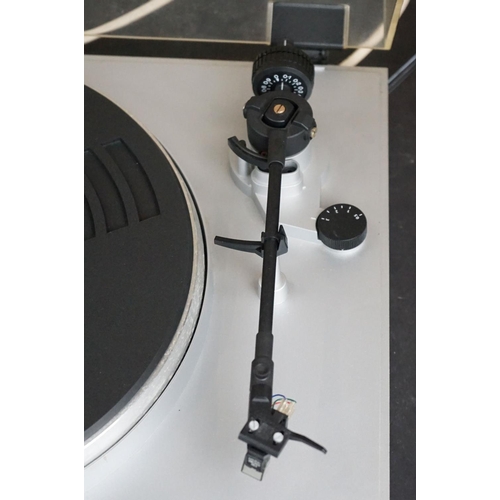 25 - Three Garrard turntables / record decks, to include D 200 Semi-Automatic Direct Drive, DD 455 Fully ... 