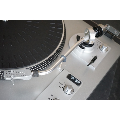 25 - Three Garrard turntables / record decks, to include D 200 Semi-Automatic Direct Drive, DD 455 Fully ... 