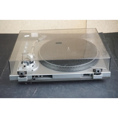 25 - Three Garrard turntables / record decks, to include D 200 Semi-Automatic Direct Drive, DD 455 Fully ... 