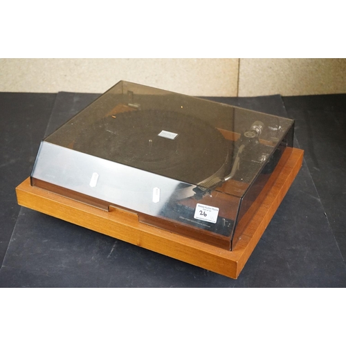 26 - Three turntables / record decks, to include Garrard AP 75, Garrard DD 75 Direct Drive & Connoisseur ... 