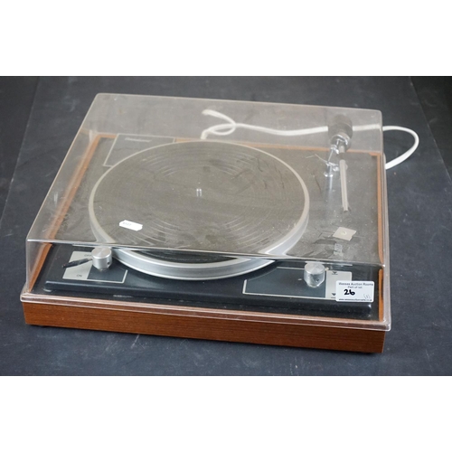 26 - Three turntables / record decks, to include Garrard AP 75, Garrard DD 75 Direct Drive & Connoisseur ... 