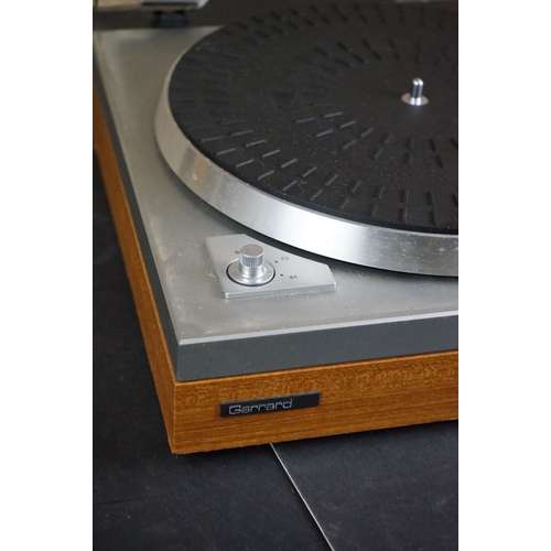 31 - Three turntables / record decks, to include Sony HMP-40 with Garrard SP 25 Mk IV turntable, Garrard ... 