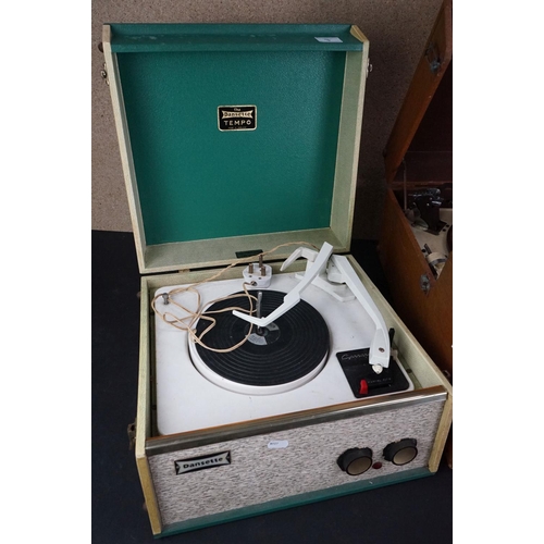 7 - Three vintage record players, to include a Garrard Dansette Tempo, an Alba & a Garrard R.C. 80, all ... 