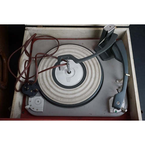 7 - Three vintage record players, to include a Garrard Dansette Tempo, an Alba & a Garrard R.C. 80, all ... 