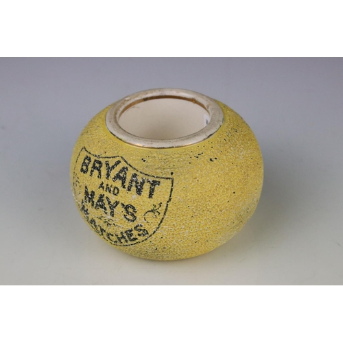 66 - Advertising - Early 20th century ' Bryant and May's Matches ' Matchstriker, 10cm diameter