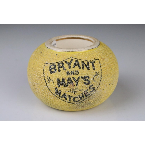 66 - Advertising - Early 20th century ' Bryant and May's Matches ' Matchstriker, 10cm diameter