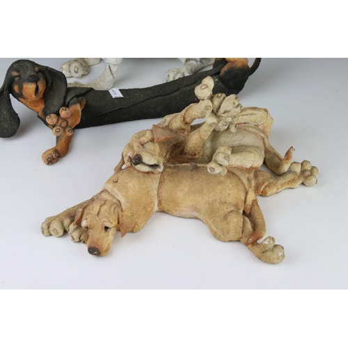 75 - Three Country Artists ' a Breed Apart ' Dogs including Bluster, Cookie & Cream 03053  and Dax Dachsh... 