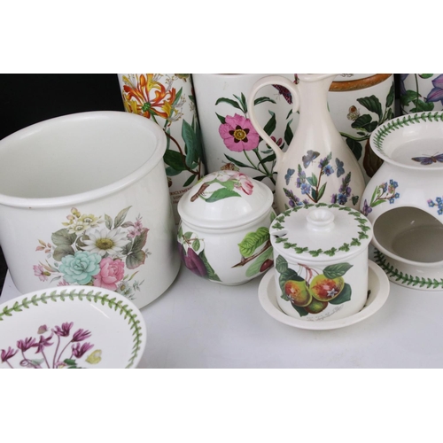 78 - Collection of Twelve items of Portmeirion including Three Botanic Garden Storage Jars, Two Vases, Oi... 