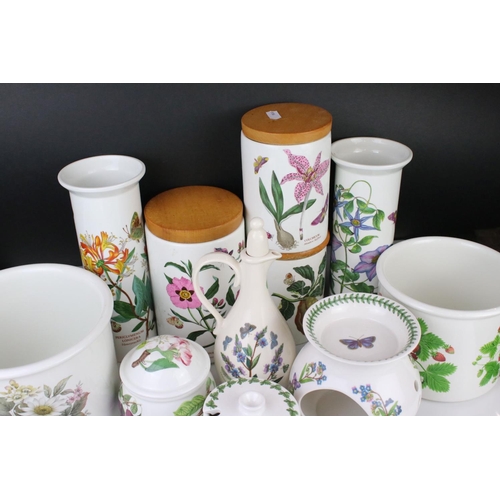 78 - Collection of Twelve items of Portmeirion including Three Botanic Garden Storage Jars, Two Vases, Oi... 