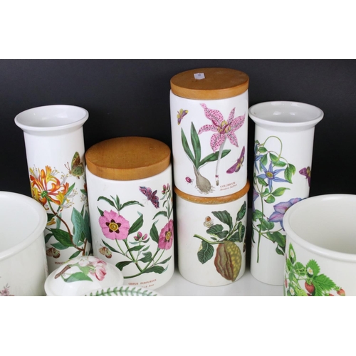 78 - Collection of Twelve items of Portmeirion including Three Botanic Garden Storage Jars, Two Vases, Oi... 