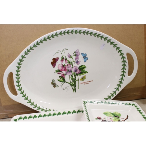 98 - Collection of Portmeirion mainly ' Botanic Garden ' including eight large storage jars with wooden l... 