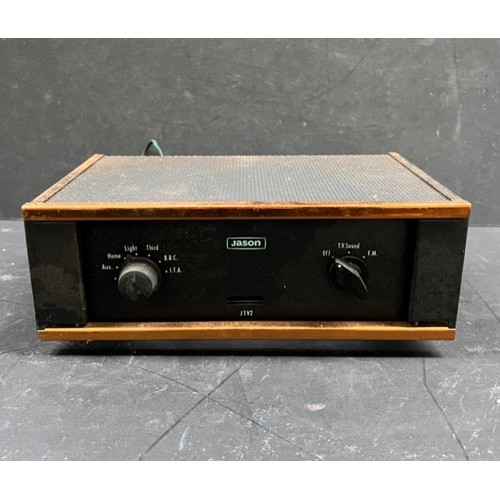 43 - Various musical / stereo equipment including a vintage Bush radio, a Grundig TK 819, a Brenell Londo... 