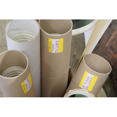 99 - A large collection of rolled prints titled Tina by J.H. Lynch.
