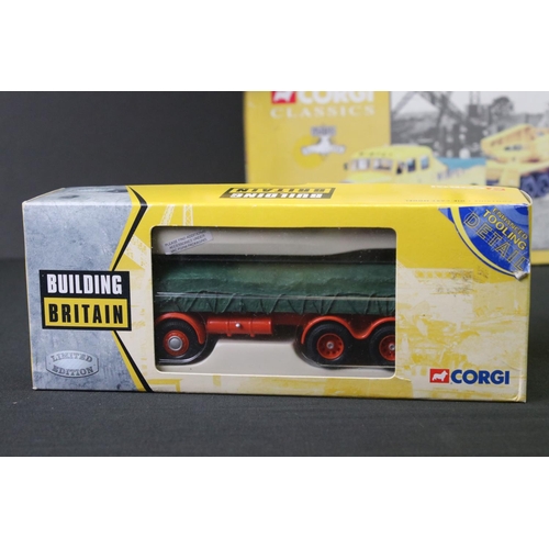 27 - Five boxed Corgi Building Britain diecast models to include 21501 Limmer & Trinidad, 13904 Blue Circ... 