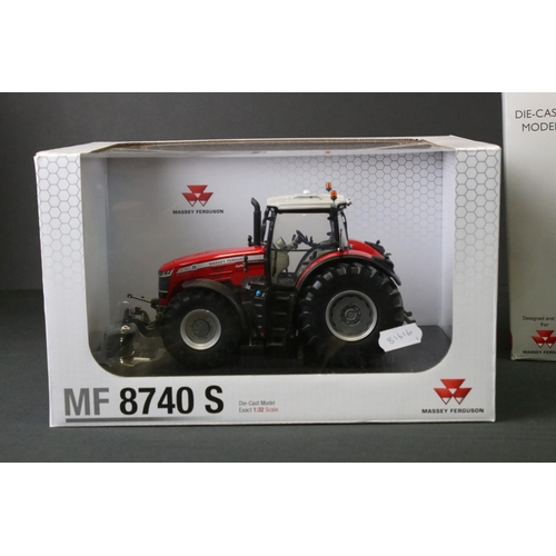 3 - Five boxed 1:32 Universal Hobbies Massey Ferguson farming diecast models to include MUH2662 MF Activ... 