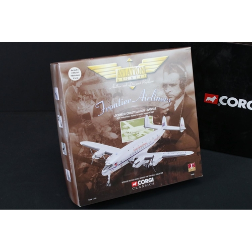 30 - Six boxed Corgi Aviation diecast models to include AA38401 Bristol Blenheim IV, AA31508 Bristol Brit... 