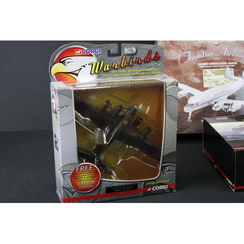 30 - Six boxed Corgi Aviation diecast models to include AA38401 Bristol Blenheim IV, AA31508 Bristol Brit... 