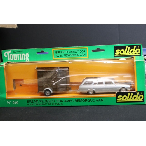 34 - 26 Boxed Solido Peugeot diecast models to include 606 Touring Peugeot 504 Remorque Van, Gam 2 Peugeo... 