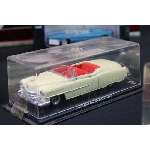 35 - 24 Boxed / cased diecast models featuring mainly American convertibles to include 1/18 Road Signatur... 