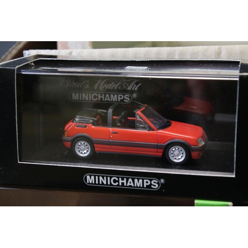 39 - 29 Cased / boxed diecast Peugeot models to include 5 x Mini Champs, 9 x Eligor, 3 x Leader, 3 x Para... 