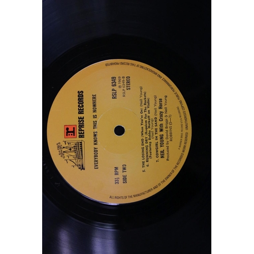 151 - Vinyl - Neil Young Everybody Knows This Is Nowhere (RSLP 6349) Stereo release with amber Reprise lab... 