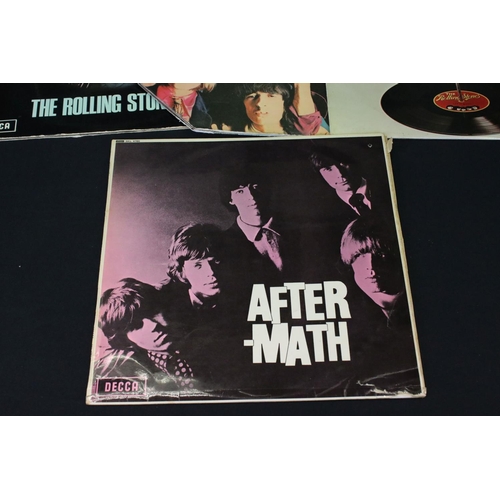 158 - Vinyl - 7 Rolling Stones LP's to include One (LK 4605), Two (LK 4661) Blind Man text, Out Of Our Hea... 