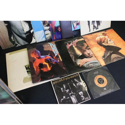 166 - Vinyl - Over 50 Rock & Pop LP's and a few 7