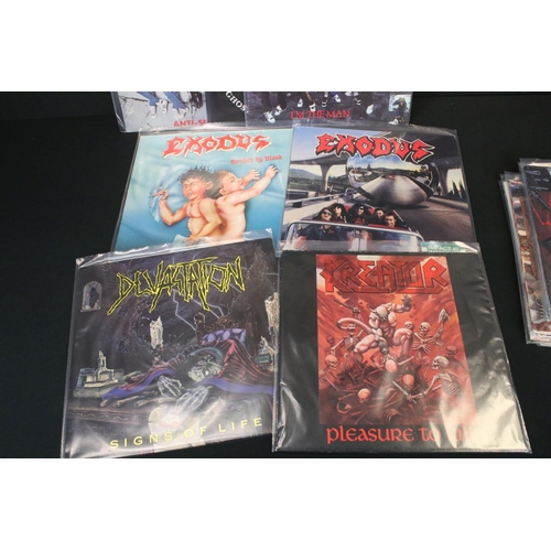 212 - Vinyl - Metal / Thrash 19 LP's and 2 12