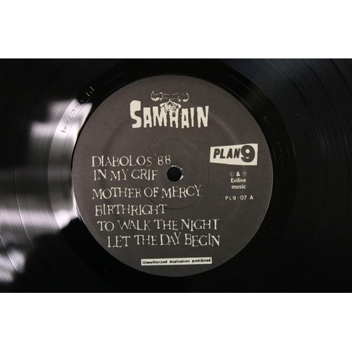 214 - Vinyl - Samhain (featuring Glenn Danzig) November-Coming-Fire LP on Plan 9 PL9-07.  Late 80's repres... 