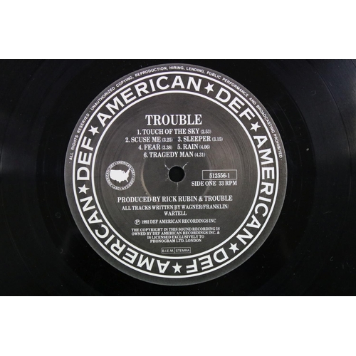 222 - Vinyl - 2 Trouble LP's to include Manic Frustration on Def American Recordings (512 556-1) Original ... 