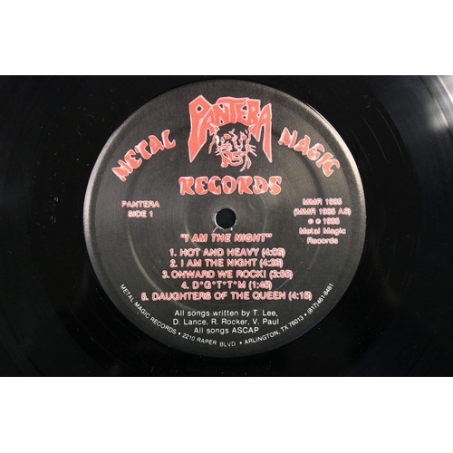 224 - Vinyl - Pantera I Am The Night on Metal Magic Records MMR 1985.  Black and white photo inner sleeve,... 