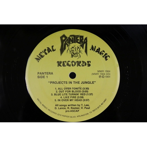 225 - Vinyl - Pantera Projects In The Jungle on Metal Magic Records MMR-1984.  First pressing with fan clu... 