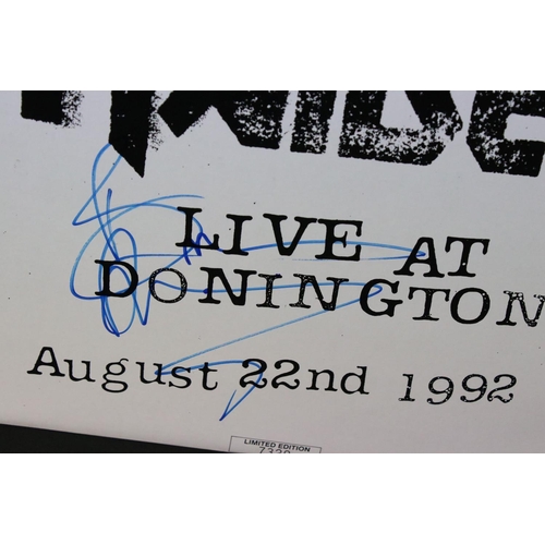 228 - Vinyl & Autograph - Iron Maiden Live At Donington (August 22nd 1992) on EMI (DON 1) Ltd Edn triple L... 