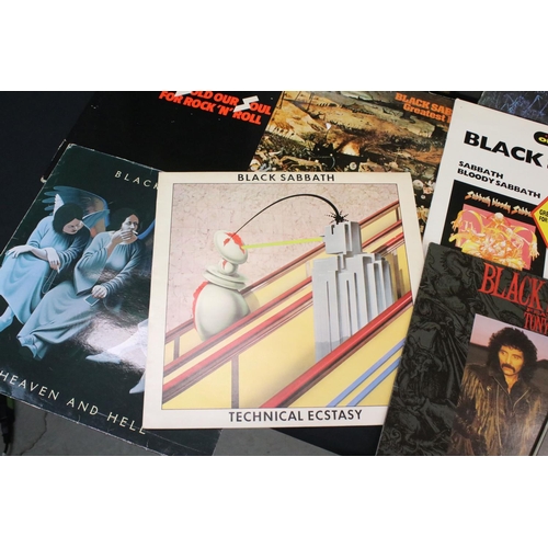 234 - Vinyl - 15 Black Sabbath LP's including Self Titled, Paranoid x 3 (NEMS, WMA and Vertigo Records pre... 