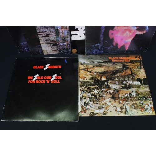 234 - Vinyl - 15 Black Sabbath LP's including Self Titled, Paranoid x 3 (NEMS, WMA and Vertigo Records pre... 