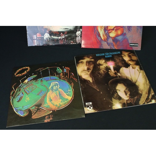 250 - Vinyl - 11 rare LP's to include Skid Row Skid, Deep Purple In Rock, Stray Suicide, Edgar Broughton B... 