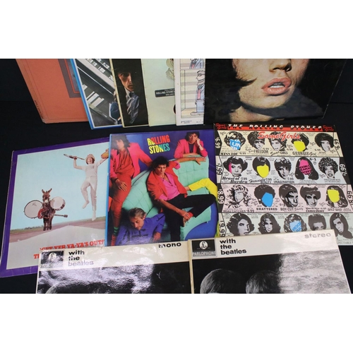 251 - Vinyl - 11 LP's from The Beatles, The Rolling Stones and related to include 1967-70, With The Beatle... 