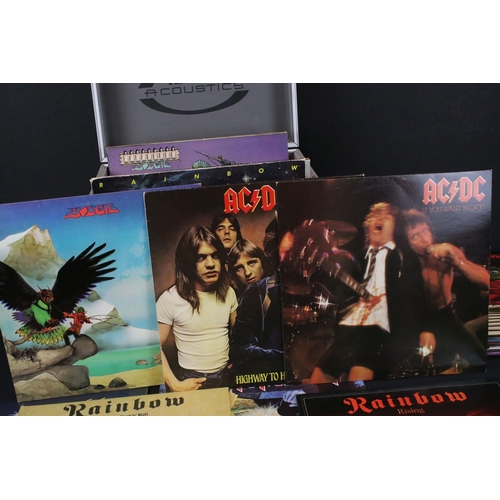 254 - Vinyl - Approx 25 Rock / Heavy Rock / Metal LP's including Uriah Heep, AC/DC, Thin Lizzy, Ted Nugent... 