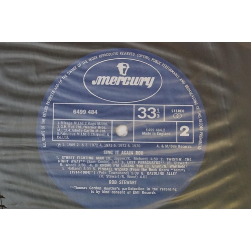 112 - Vinyl - Four Rod Stewart LPs to include Sing it Again Rod (6499484), Never a Dull Moment (6499153), ... 