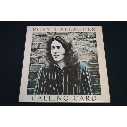 130 - Vinyl - Three Rory Gallagher LPs to include Calling Card CHR1124, Photo Finish CHR1170 and Against t... 