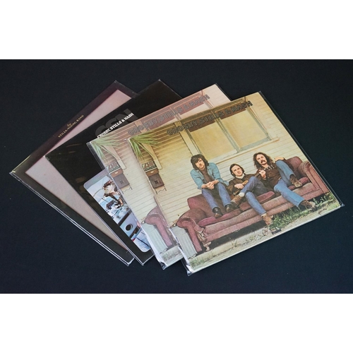 131 - Vinyl - Crosby Stills Nash & Young - 11 LPs to include Deja Vu x 2 (UK & US pressing), 4 Way Street,... 