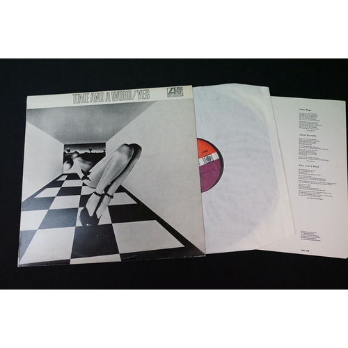 37 - Vinyl - 2 Yes LP's to include Self Titled (588 190) stereo, plum Atlantic label, lyric insert, matri... 