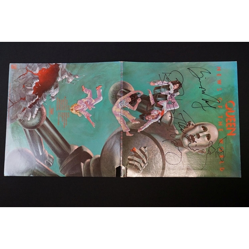 41 - Vinyl & Autographs - Queen News Of The World LP fully signed to the front sleeve by Freddie Mercury,... 