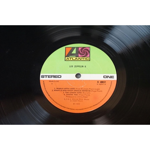 42 - Vinyl & Autographs - Led Zeppelin II on Atlantic, gatefold sleeve signed to inside of gatefold by Ro... 