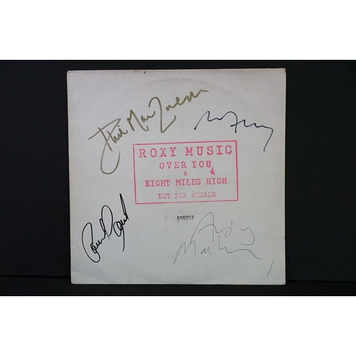 46 - Vinyl & Autographs - Roxy Music Over You / Eight Miles High single sided promo 12